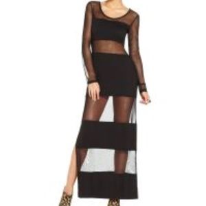 NWT Material Girl Illusion Long Dress